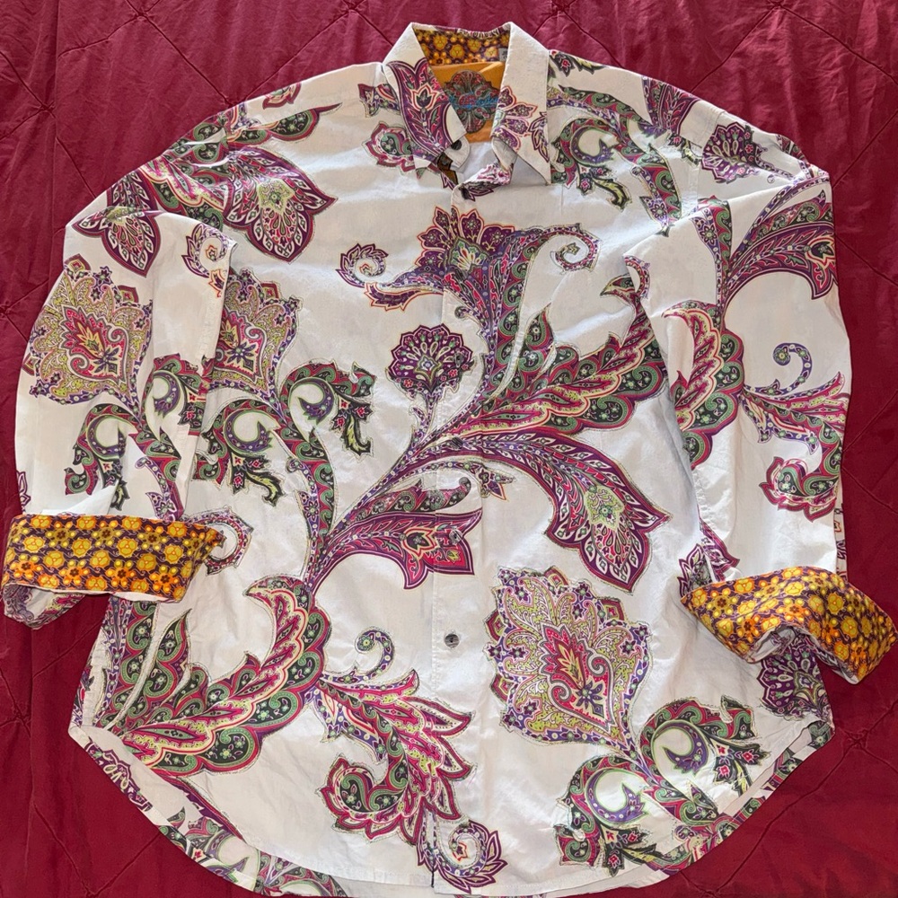 Robert Graham Multicolor Paisley Men's Shirt